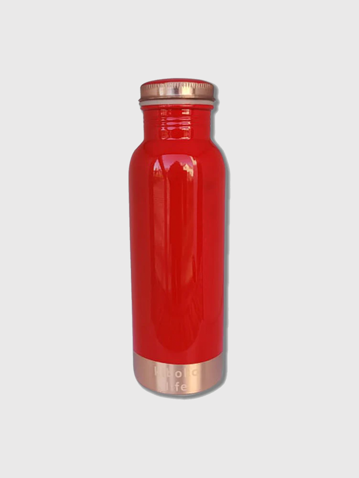 Red copper water bottle 600ml
